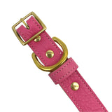 Plain Leather Dog Collar by Bonne et Filou