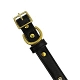 Plain Leather Dog Collar by Bonne et Filou