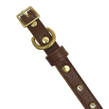 Plain Leather Dog Collar by Bonne et Filou
