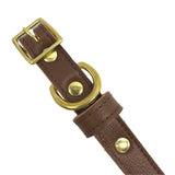 Plain Leather Dog Collar by Bonne et Filou