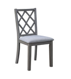 Carlisle - Cross Back Side Dining Chair (Set of 2) - Gray by Couch.com
