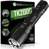 EcoGear FX TK2000 USB Rechargeable LED Tactical Flashlight