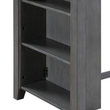 Graham - Small Space Counter Height Dining Table With USB Charging Ports And Shelves by Couch.com