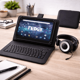 Naxa 7" Tablet with Bluetooth Keyboard, Case & Headphone - Refurbished