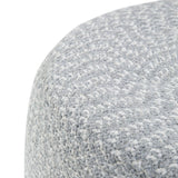 Bayley - Versatile Round Braided Pouf by Couch.com