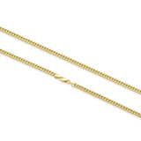 3mm Miami Cuban Link Chain in 14K Gold Necklaces 