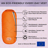 Sustainable Eco-Friendly Dog Jacket / Vest - Made in Ukraine by Bonne et Filou