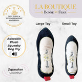 Red Heel Squeaky Dog Shoe Toy by Bonne et Filou