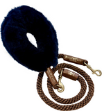 Bundle Shearling Fur Grip + Rope Leash for Dogs by Bonne et Filou