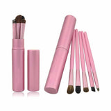 The Beautiful Traveller Makeup Brush Set in a Compact Travel Case