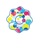 WOW Watersports 12ft Dots Spray Pad with Inflatable Edge Rim to Retain Water