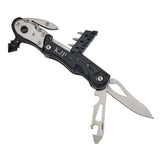 Black Glass Breaker With Multi Tools, 6" L by Creative Gifts