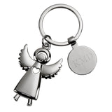 Standing Angel Keychain with Engraving Tag, 3.5" by Creative Gifts