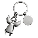 Standing Angel Keychain with Engraving Tag, 3.5" by Creative Gifts