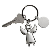 Standing Angel Keychain with Engraving Tag, 3.5" by Creative Gifts