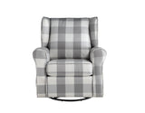 Patli - Glider Chair With Swivel - Gray / White by Couch.com