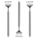 3pcs 20" Telescopic Back Scratcher Stainless Steel Extendable Bear Eagle Claw Massager