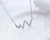 Lifeline Crystal Necklace in Sterling Silver