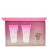 Bright Crystal by Versace Gift Set .17 oz Mini EDT + .8 oz Shower Gel + .8 oz Body Lotion for Women