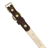 Plain Leather Dog Collar by Bonne et Filou