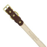 Plain Leather Dog Collar by Bonne et Filou