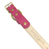 Plain Leather Dog Collar by Bonne et Filou