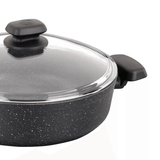 Korkmaz Ornella Aluminum 2.5L Non-Stick Low Casserole Dish with Lid
