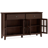 Artisan - Large 4 Door Sideboard Buffet - Russet Brown by Couch.com