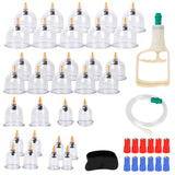 32 Cups Chinese Massage Therapy Cupping Set Body Vacuum Suction Kit Acupoint Massage Kit