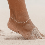 Asri Hammered Wave Anklet by Fashion Hut Jewelry