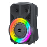 Supersonic Portable Bluetooth 8" Speaker w TWS, FM Radio & Vol-Mic Controls (IQ-5708DJBT)