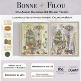 Dog Treats Advent Calendar - 24 Holiday Treats for Dogs by Bonne et Filou