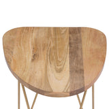 Patrice - Handcrafted Metal And Wood Accent Table by Couch.com
