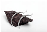 Crescent Moon Earrings in Gold and Silver Plating