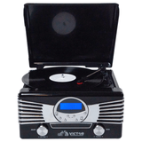 Victor Diner 7-in-1 Turntable Music Center Black - Refurbished