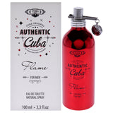 Cuba Authentic Flame By Fragluxe Eau De Toilette Spray 3.3 Oz For Men