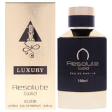 Khalis Resolute Gold Elixir Luxury Collection By Khalis Eau De Parfum Spray 3.4 Oz For Men