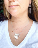 Cream Howlite Spike Necklace by Jennifer Cervelli Jewelry