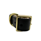 Plain Leather Dog Collar by Bonne et Filou