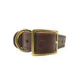 Plain Leather Dog Collar by Bonne et Filou