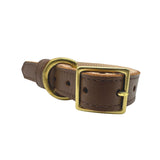Plain Leather Dog Collar by Bonne et Filou