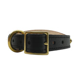 Plain Leather Dog Collar by Bonne et Filou
