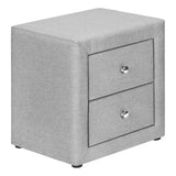 Nightstand, Storage Drawer Versatile Use, Upholstered, Transitional by Couch.com