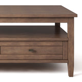 Warm Shaker - Coffee Table - Rustic Natural Aged Brown by Couch.com