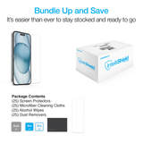 Naztech IntelliShield HD Tempered Glass 25pc Bundle Kit for iPhone 15 Pro