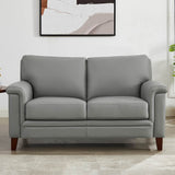 Westcott - Leather Loveseat by Couch.com