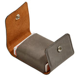 Leatherette Playing Cards Case,  Grey 3.75" by Creative Gifts