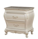 Chantelle - Nightstand With Granite Top - White by Couch.com