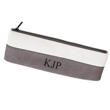 Leatherette/Canvas Grey Pouch by Creative Gifts