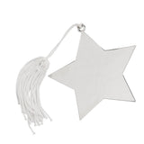 Star Ornament With White Tassel, 4" X 4" by Creative Gifts